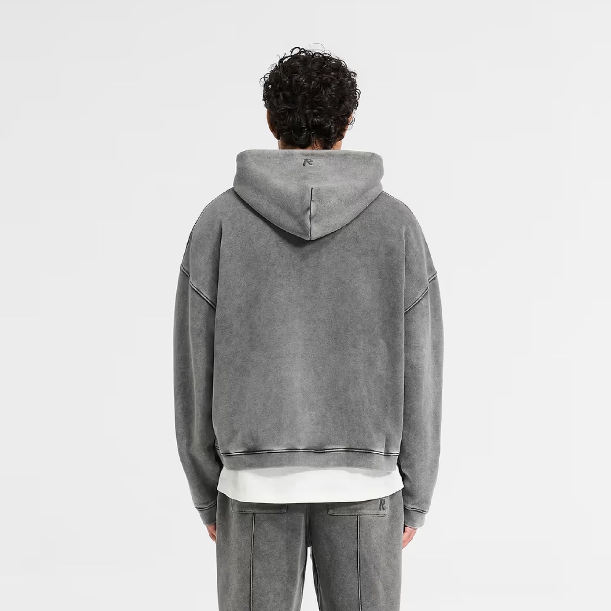 Initial Boxy Zip Through Hoodie