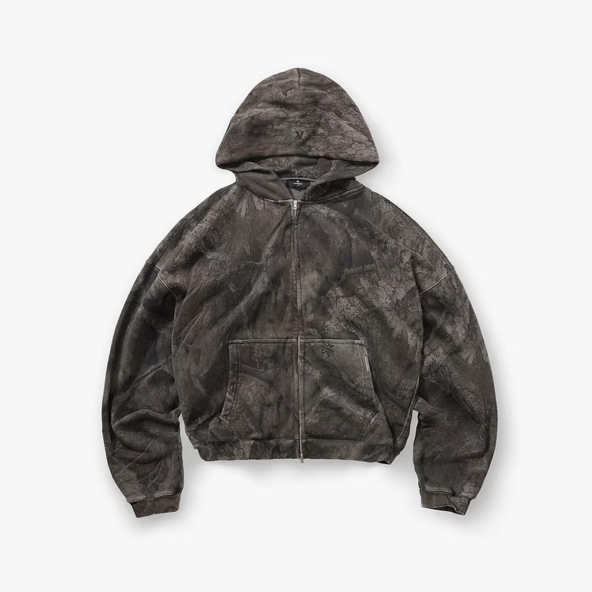 Overdye Boxy Zip Hoodie